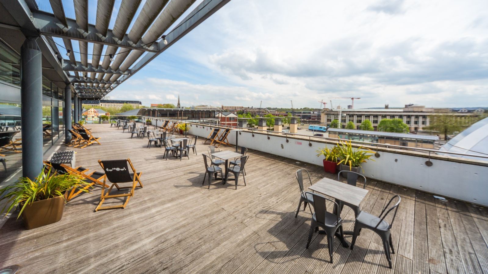 Rooftop event space at We The Curious